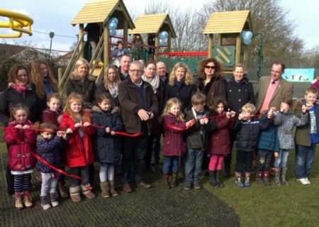 Barrow Park Residents at their new playground